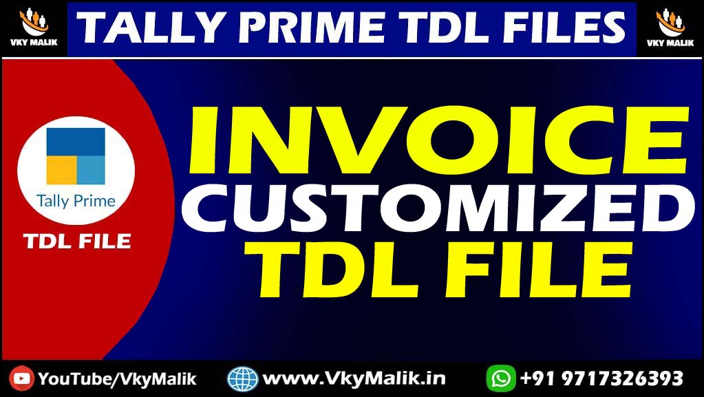 Invoice Customized Tdl File In Tally Prime Tally Prime All Tdl Free Download Free Tdl File 3429