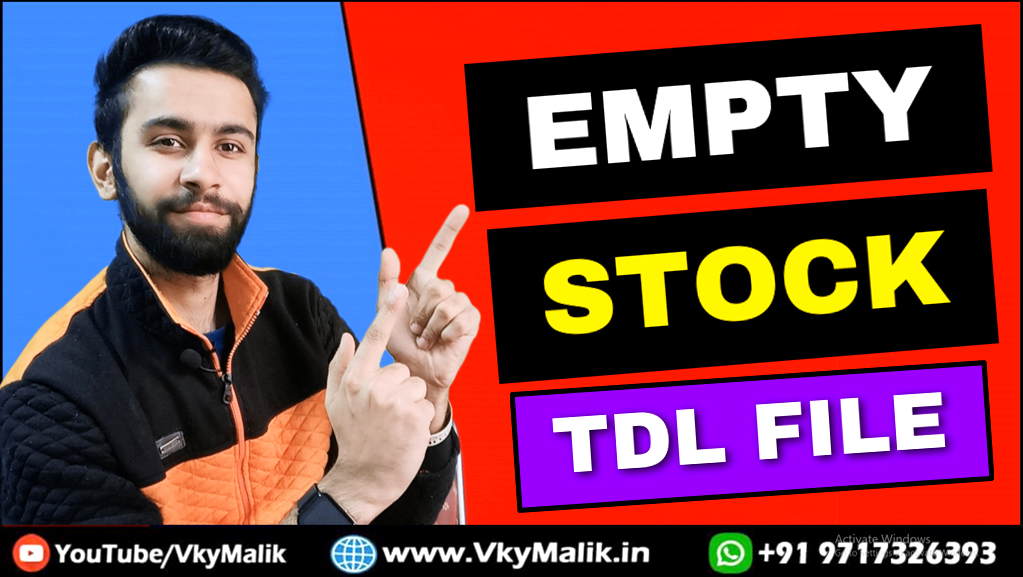 Empty Stock Report TDL File in Tally Prime | Tally Prime All TDL Free Download | Free TDL For Tally