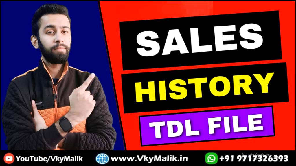 Sales History TDL File in Tally Prime | Tally Prime Free TDL Download | Free TDL for Tally Prime