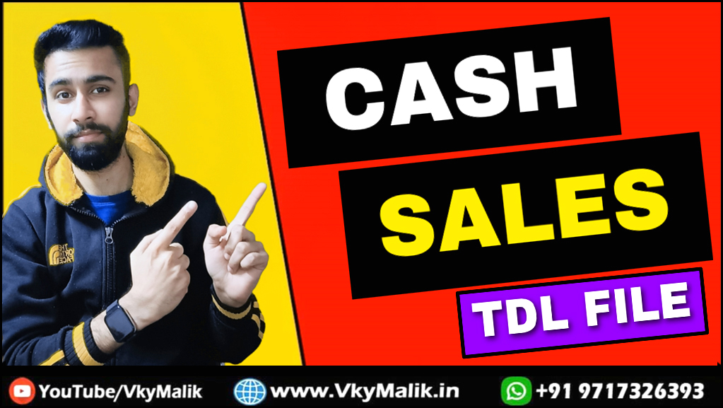 Cash Sales Entry TDL File in Tally Prime | Tally Prime All TDL Free Download | TDL For Tally Prime